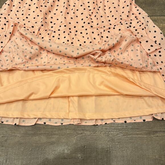 NWT Maurices Pink Polka Dot Halter Midi Dress Size 2X - Picture 4 of 9